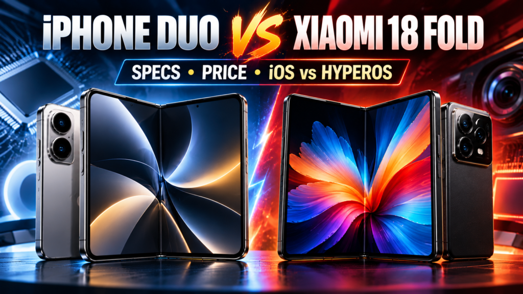 iPhone Duo vs Xiaomi 18 Fold